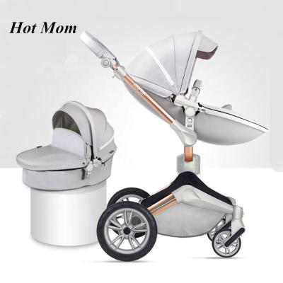 China New Multifunctional Portable Hot Mum 2 High Landscape Mode In 1 High Landscape Baby Stroller With Sleeping Basket for sale