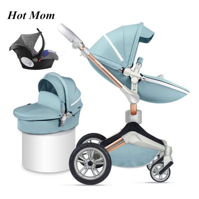 China Factory wholesale shock absorption hot mum 3 high landscape luxury newborn foldable baby carriage directly into 1 baby stroller for sale