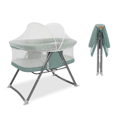 China 2021 washable brand new soft and comfortable baby sleep beds with similar function swing chair with mosquito net cover for sale