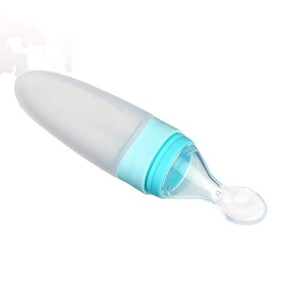 China Phthalate Free OEM Manufacturing Imported Feeding Spoon 100% Silicone Soft Baby Materials Food Grade Silicone Material High Quality Baby Spoon for sale