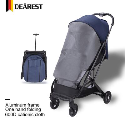 China Mesh Mat Breathable Best Selling Products 2021 In Europe 2020 Most Expensive New Design Lightweight Baby Stroller For Baby One Hand Folding for sale