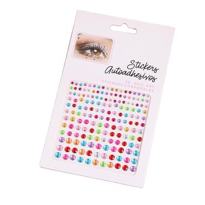 China Temporary Party Joy Diamond Makeup Face Jewels Sticker Crystal Waterproof Eyebrow Sticker Adhesive DIY Eyes Tattoo Stickers for sale