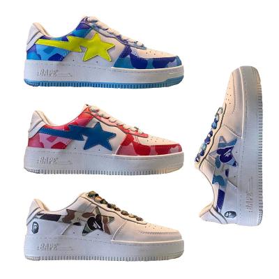 China Fashion Trend Wholesale Bapesta Shoes Men Basketball Sneakers Bape Good Quality Shoes for sale