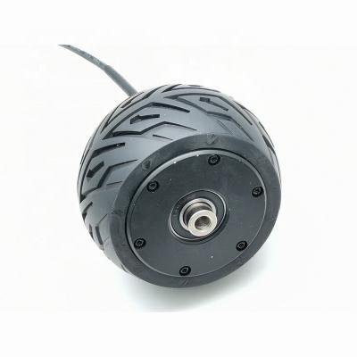 China 4inch drip-proof 36V 330W 3 phase hub motor brushless wheel for scooter/AGV/robot for sale