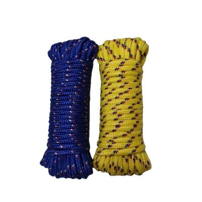 China Soft easy to knot high quality pp multifilament braided polypropylene rope packing rope tie rope for household use for sale