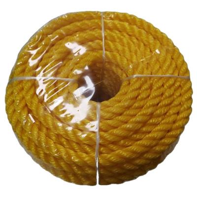 China UV Resistant Heavy Duty Strand Twisted 3 PP Rope Floating Safe PP Rope Boat Rope Sailing Camping Line for sale