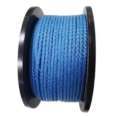 China New Arrival Personalized Customization 6mm*60m PP Blue Polypropylene Splitfilm Hollow Braided Rope for sale