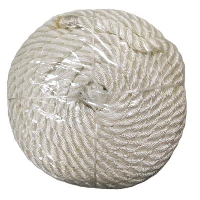 China Hot Sale OEM White PP Polyester Rope 10mm*30.5m Twisted Polyester Rope for sale