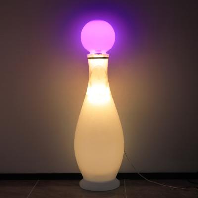 China Global liminous hot sale LED led art water dispenser bottled water hot and cold bottom loading dispenser with bottle maker for sale