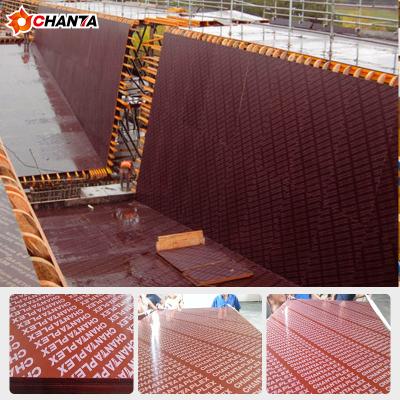 China 12mm 15mm 18mm modern wholesale professional chanta building shuttering film faced plywood for sale