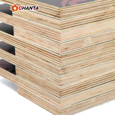 China Modern High Quality Customized WBP Melamine 12mm 15mm 18mm Formwork Building Building Film Faced Plywood for sale