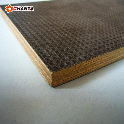 China Chinese Supplier Good Quality Modern Core Hardwood 18mm Film Faced Plywood Anti Slip for sale