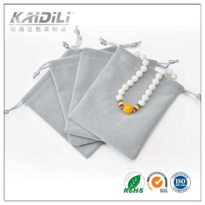 China Small Cotton Drawstring Gift Bags Screen Printing Surface For Jewelry Packaging for sale