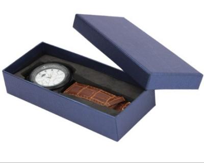 China Custom Cardboard Watch Jewelry Box Foam / Velvet Insert For Gift Packaging for sale