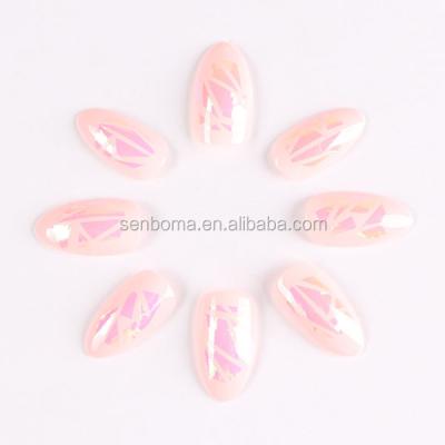 China DIY Nail Art Senboma Charm Press On False Nails Korea Glass Nails For Nail Makeup for sale