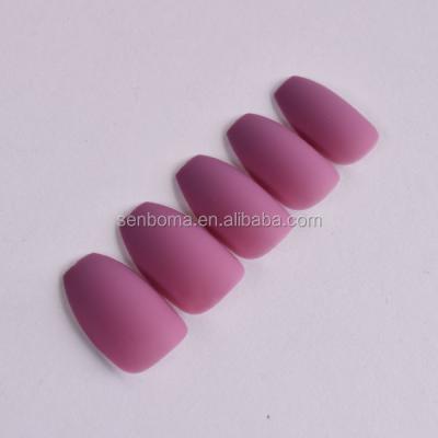 China DIY Nail Art BonnieNa Medium Size High Quality Loose Acrylic Nails With Frosted Effect Fake Nail Salon for sale