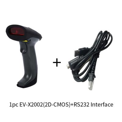 China Well-designed cable handheld 2d CMOS with RS232 port factory barcode scanner cheapest barcode reader EVAWGIB qr code gun OEM ODM A4 for sale