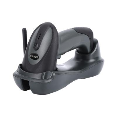 China 433MHz Cordless / Cordless CCD 1D Barcode Scanner With Memory Handheld Barcode Scan Reader A4 for sale