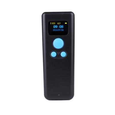 China EV-DM8 Tooth Express Blue Portable 2D COMS QR Scanner Handheld Barcode Scanner with A4 Memory Handheld Barcode Reader for sale