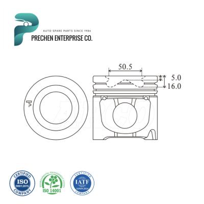 China Auto Engine Parts Taiwan Made Piston Ring Assembly Mitsubishi Canter 4P10 OEM MK667801 for sale