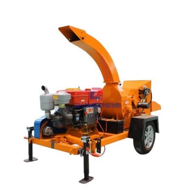 China Easy Operate Small Garden Wood Chipper Shredder Electric Mobile Crusher for sale