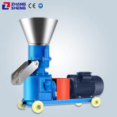 China Farms 9KLP-250 Portable Capacity 300-500 kg/h Shaft Drive Poultry Livestock Feed Pellet Making Mill Machine For Sale for sale