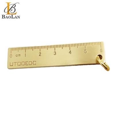 China Hiphop Stainless Steel Design Hot Selling Gift The New High Quality Pendent Ruler School Factory Gold Hip Hop Trendy for sale