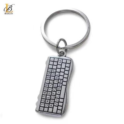 China BAOLAN JEWELRY Stainless Steel New Design Fashionable Hot Selling Gift Of Fashionable Key Chains Laptop High Quality Key Chain Keyboard for sale