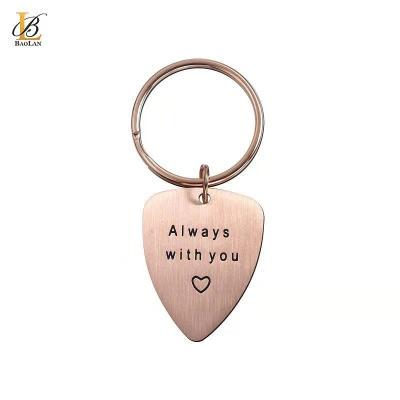 China BAOLAN JEWELRY Stainless Steel Design Romantic Hot Sale Gift New High Quality Key Chains Always With You Heart Valentine Birthday for sale