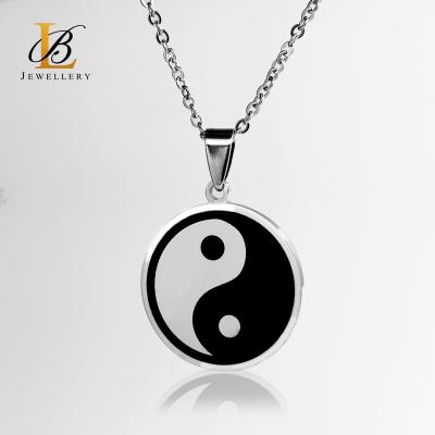 China FASHIONABLE YinYang Charm Man Necklace Stainless Steel Jewelry High Quality Design Your Own Shape BAOLAN JEWELRY good in stock for sale