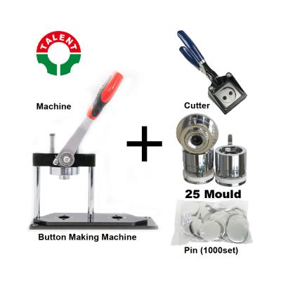 China Newest Hot Sale Style High Quality Round Form 25mm Manual Button Making Machine Button Maker Kit for sale