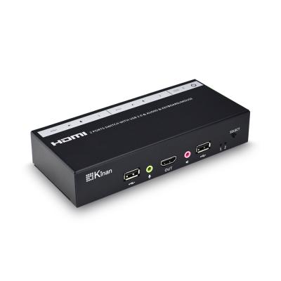 China Kinan 2 Ports USB KVM 4k 60 HDMI KVM Switch HD1102 for sale