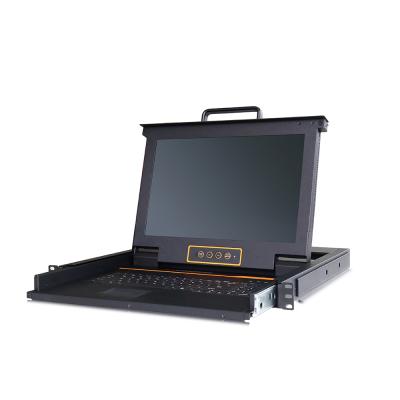 China 2021 Single Rail Slide Most Popular 1U 17.3 in. Rackmount Widescreen Hdmi Lcd Rackmount Monitor for sale