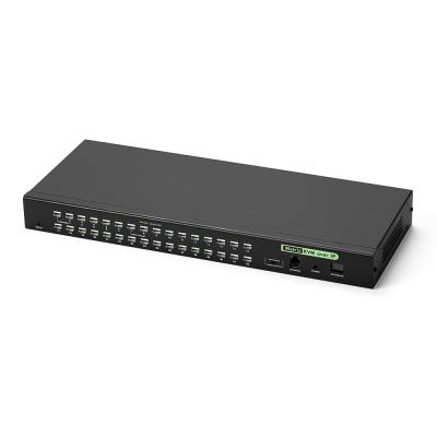 China IP Based Professional KVM Maker 1-Local / 2-Remote Access 32 Port Cat5 Kvm Switch Over IP for sale