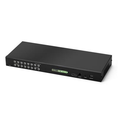 China Wholesale Rackmountable China 1-Local/1-Remote Access 16 Port Cat5 Remote Kvm Over IP for sale