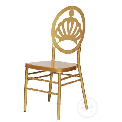 China Contemporary Gold Painting Stacking Banquet Chair Hotel Wedding Decorations Event Party Phoenix Chair for sale