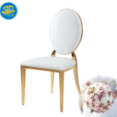 China Hotel Chair Around Hotel Banquet Event Party Stainless Steel Wedding Back Chair for sale