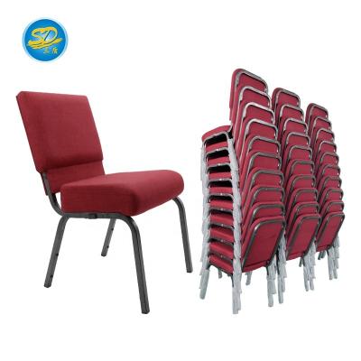 China Cheap Design Church Chair Price Metal Customized Modern Logo Church Stacking Chairs In Theater for sale