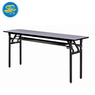 China YF-011 Foldable Design Aluminum Rectangular Banquet Desk Hotel Table Long Edge Table for sale