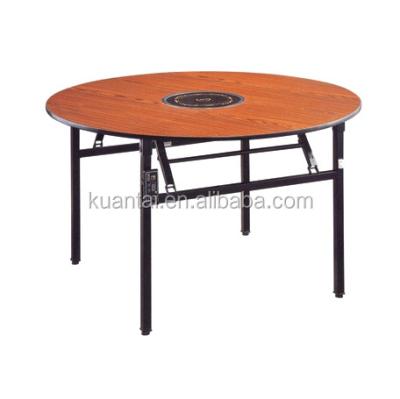 China YF-018 Asia modern cheap round laminate restaurant folding table hot pot table round table restaurant for sale