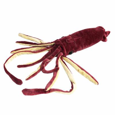 China 65cm Hot Cute Wild Red Wine Animal Kingdom Frontier Plush Squid Stuffed Toy Doll Creative Simulation Octopus Octopus for sale