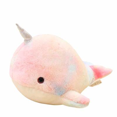 China 1 1 Wholesale Cute Narwhal Pillow Ocean Plush Doll Stuffed & Plush Toy Animal for sale