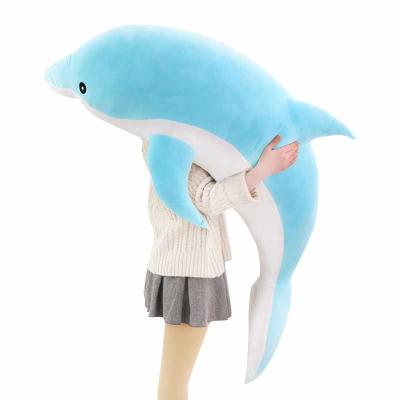 China 1 1 Big Soft Dolphin 1m/1.2m Wholesale With Zipper Stuffed Toy And Plush Toy Stuffed Animal for sale