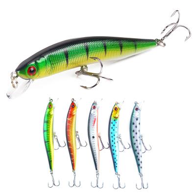 China Fish Wholesale 5 Colors 8g/100mm Hard Lure Plastic Bait Swimbait Minnow Fishing Lure for sale