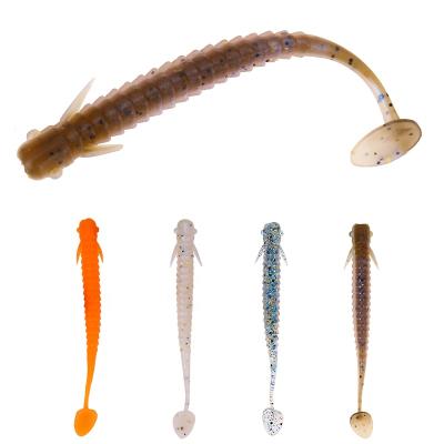 China 8pcs/bag 75mm/2g Fish Worm Soft Plastic Worm Lures Artificial Fishing Baits for sale