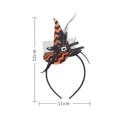 China 2021 New Halloween artificial lady head decor party props headbands kids girl costumes decoration hair extension witch head band for sale