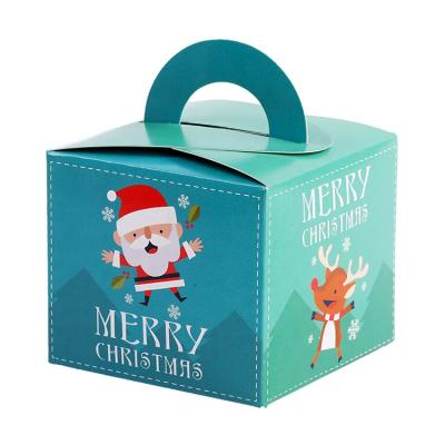 China 2021 Wholesale Hot Sale Christmas Color Print Gift Box High Quality Recyclable for sale