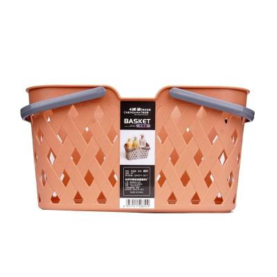 China Viable Multi-function Bathroom Basket Plastic Table PP Storage Box Household Bath Room and Kitchen Storage Baskets for sale