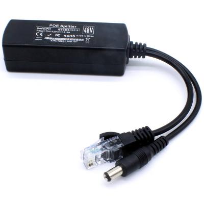 China IP camera use 12V RJ45 video balanced transformer splitter poe injector 48v for sale