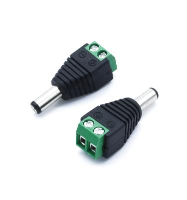 China Power Screw Plug Adapter Attach 10A 2 Pin 12V Power Jack CCTV DC Female Male Connector for sale